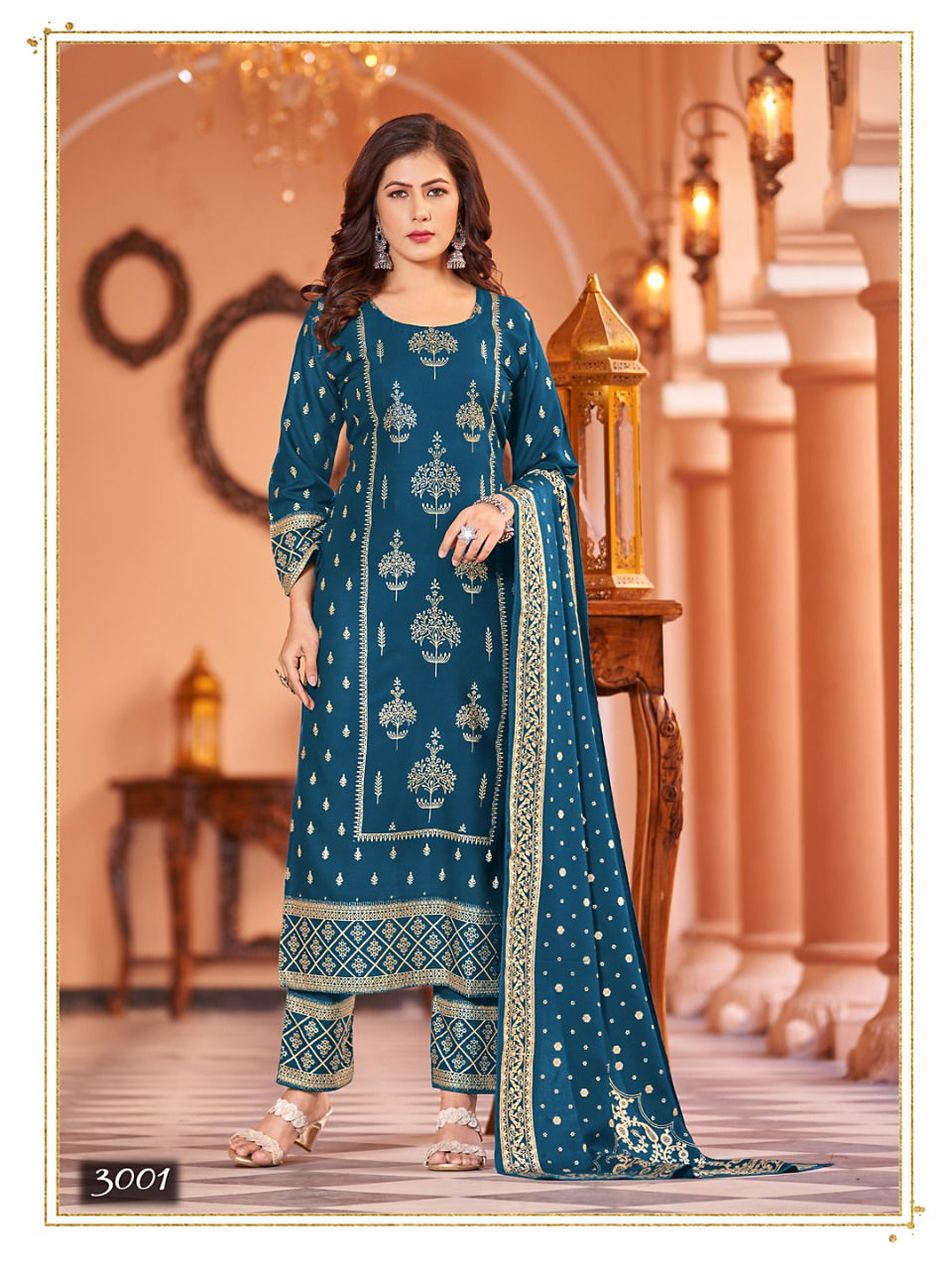 Nykaa Vol 3 Rayon Gold Printed Kurti With Bottom Dupatta Wholesale Price In Surat
